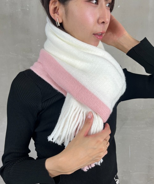 美品　oproject 大判マフラー　オープロジェクト 美品 oproject 大判マフラー オープロジェクト o project マフラー