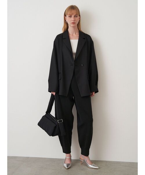 ELENDEEK パンツ メタルヤーンニットパンツ レディース