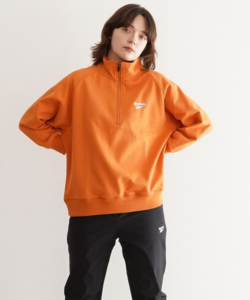 PR01. トレーナー スウェット Reebok ハーフジップスウェットトップス