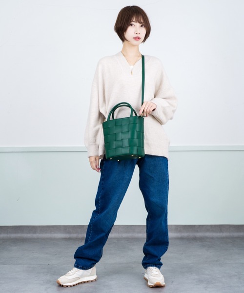 ショルダーバッグ バッグ 「Pua Moena」シープスキン メッシュ