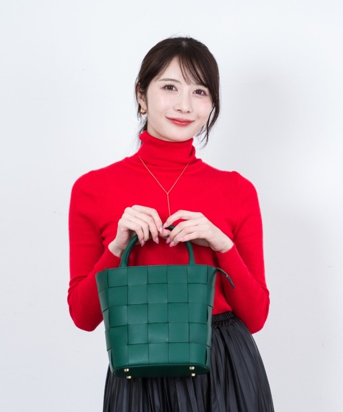 【未使用美品】Pua Moena 編み込み ハンドバッグ ショルダーバッグ 美品 ピュアモエナ PuaMoena ハンドバッグ ショルダーバック