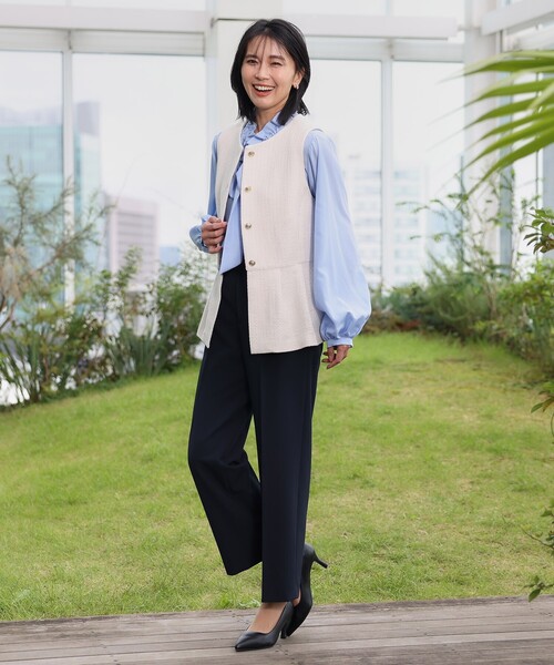 THE SHOP TK ベスト ジレ 「ONOFF活躍/セレモニー」ツイード