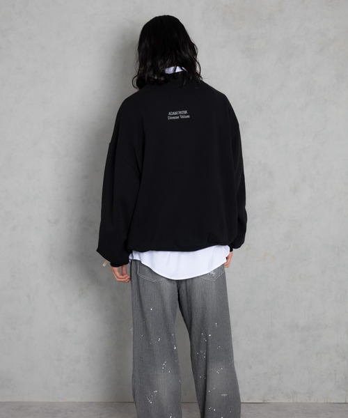 ADAM PATEK トレーナー スウェット ADAMPATEK/logo crew neck