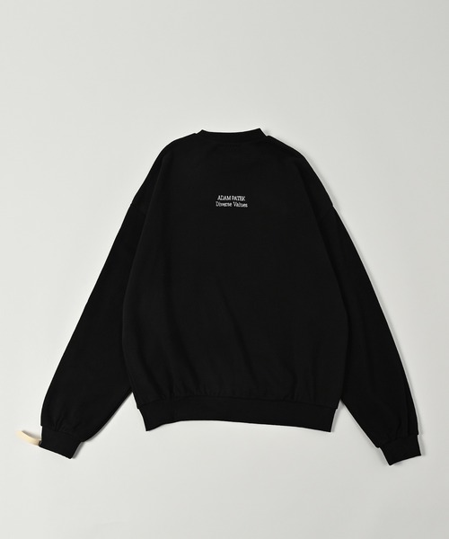 ADAM PATEK トレーナー スウェット ADAMPATEK/logo crew neck