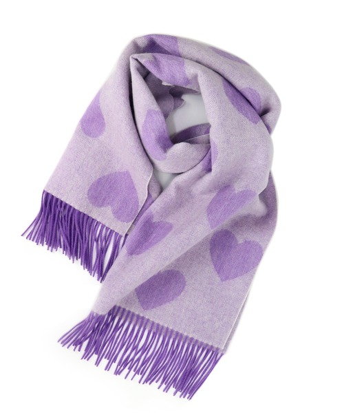 マフラー ストール 「moyan ecri」大判ハートマフラーLOVE BOMB PATTERN MUFFLER レディース メンズ_8