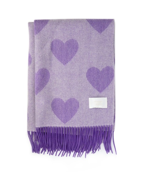 マフラー ストール 「moyan ecri」大判ハートマフラーLOVE BOMB PATTERN MUFFLER レディース メンズ_9