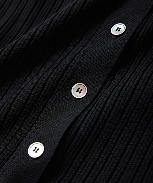 タグ付きadam et rope ショート丈 黒カーディガン ADAM ET ROPE' カーディガン レースニットカーディガン