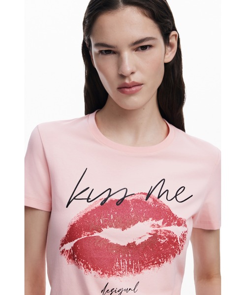 tシャツ キスミーメッセージTシャツ レディース