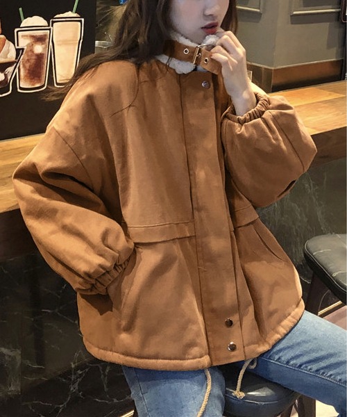 BLANC FICELLE コート アウター 裏ボア コート レディース : ZOZOTOWN