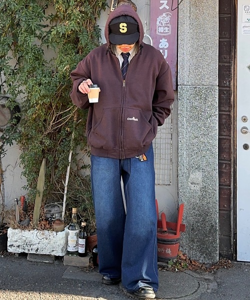 MandO（エムオー） ジーンズ 「MandO」ウォッシュドバギーデニムパンツ