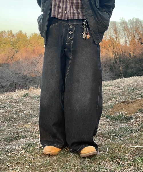 MandO（エムオー） ワイドパンツ ジーンズ 「MandO」ウォッシュド