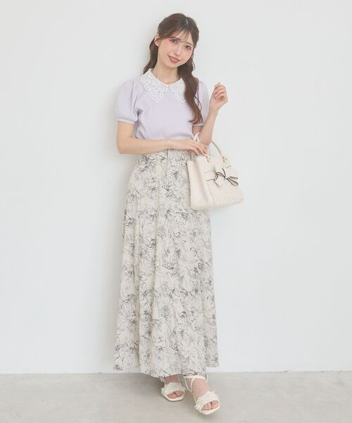 MAJESTIC LEGON（マジェスティックレゴン） ロング スカート 夏 バック