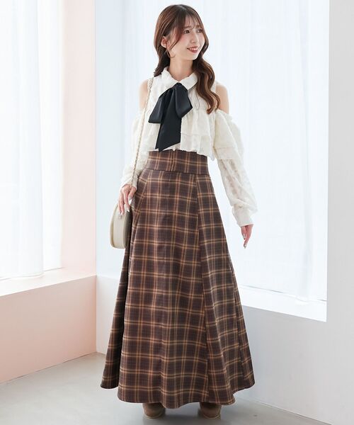 MAJESTIC LEGON（マジェスティックレゴン） ロング スカート 夏 バック