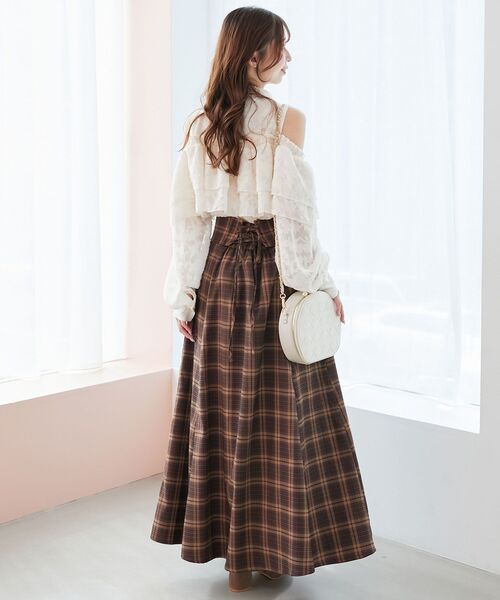 MAJESTIC LEGON（マジェスティックレゴン） ロング スカート 夏 バック