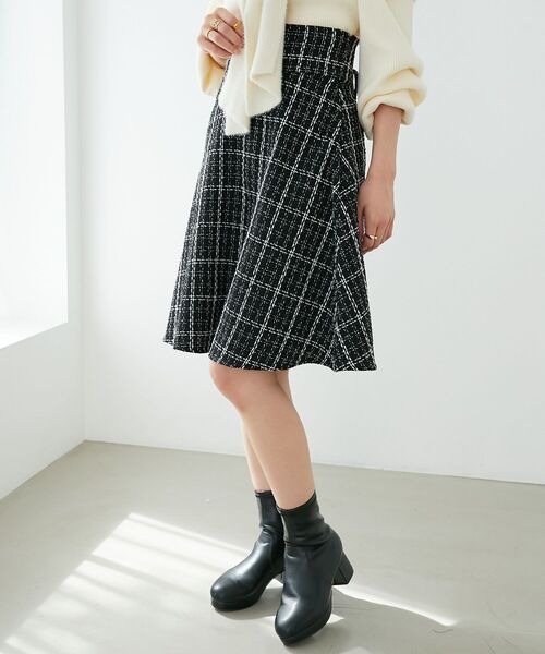 daks シルク 絹 チェックスカート　プリーツスカート 膝丈スカート daks シルク 絹 チェックスカート プリーツスカート 膝丈