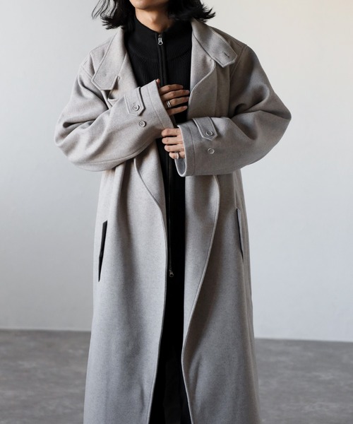 「CREARE -LINO-」 チェスターコート L ブラック メンズ_画像9