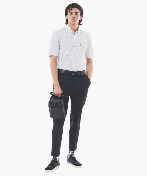 LACOSTE（ラコステ） チノパン ワンタックストレッチスラックス メンズ