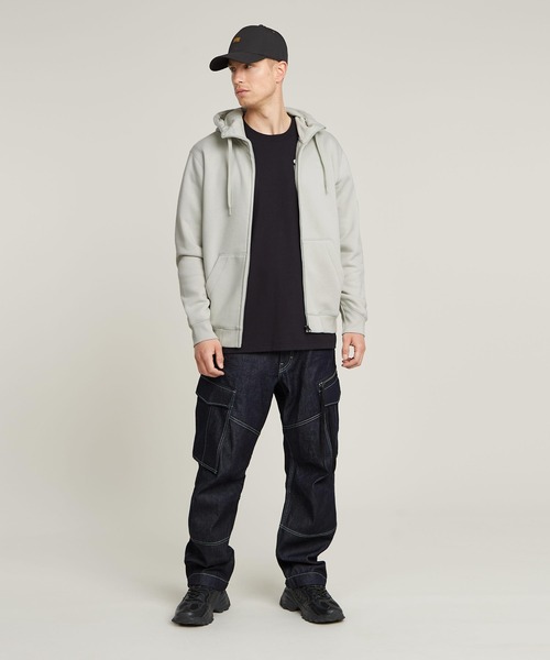 G-STAR RAW パーカー PREMIUM CORE HOODED ZIP SWEATER/ワンポイント