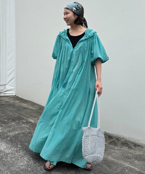 CIAOPANIC TYPY ワンピース 「India」シルクタッチボイル深Vフリンジ 