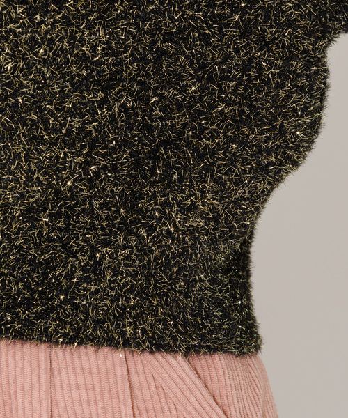 「NOMINE」 ドルマンスリーブニット フリー シルバー レディース_画像8