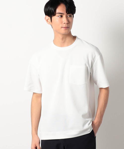 Grand PARK（グランドパーク） tシャツ ラッセル鹿の子オーバーネック
