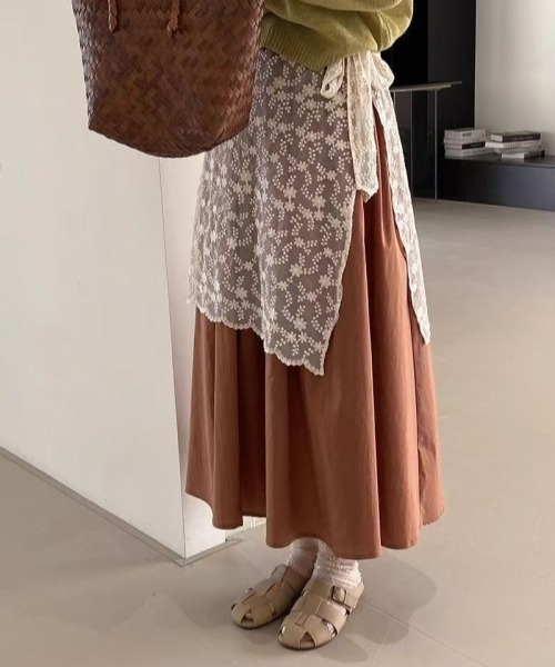ヴィンテージ　古着　レース　ロングスカート ヴィンテージレーススカート | w closet(ダブルクローゼット