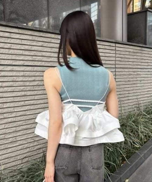 FRAY I.D ノースリーブトップス フレイ アイディー FRAY I.D 【期中】ノースリニットトップス