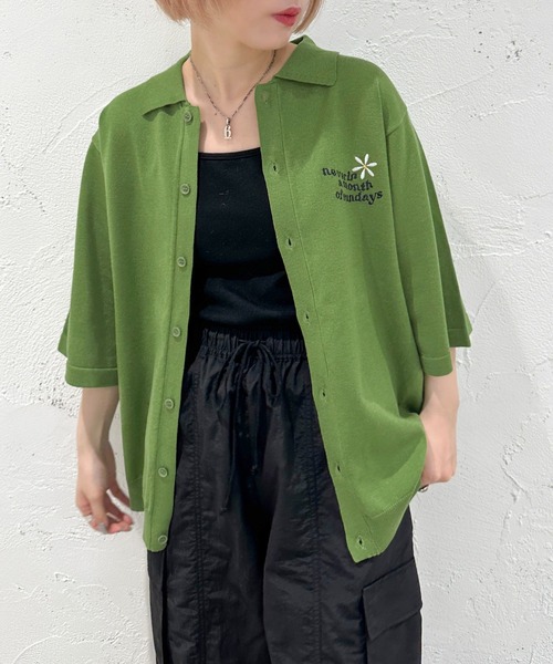 「apres jour mignon」 ニットカーディガン フリー アイボリー レディース_画像8