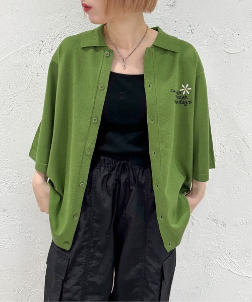「apres jour mignon」 ニットカーディガン フリー アイボリー レディース_画像9