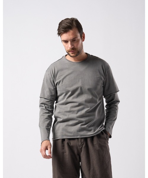 wjk tシャツ layered cut-off L/S メンズ : ZOZOTOWN Yahoo!店 - 通販