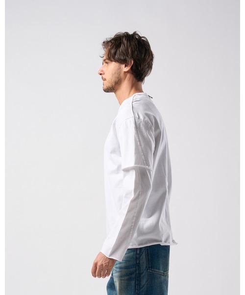 wjk tシャツ layered cut-off L/S メンズ : ZOZOTOWN Yahoo!店 - 通販