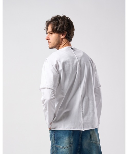 wjk tシャツ layered cut-off L/S メンズ : ZOZOTOWN Yahoo!店 - 通販