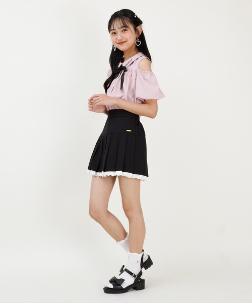 PINKHUNT（ピンクハント） スカート 裾レースプリーツ スカート 0603K