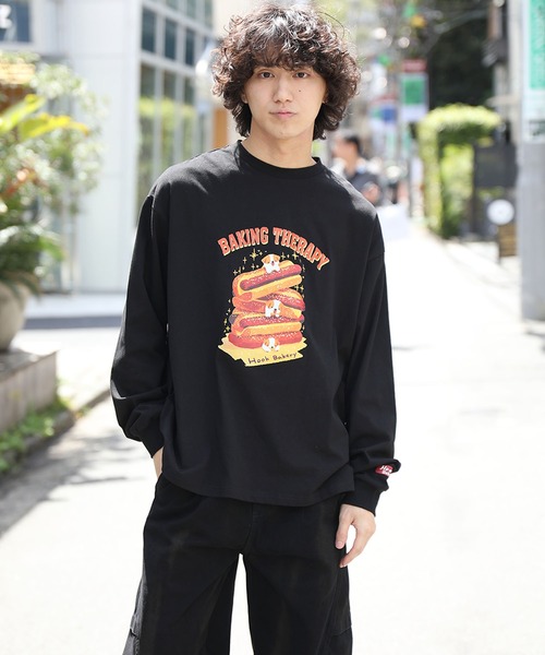 tシャツ HOOK -original- 「HOOK BAKERY」シリーズ ヴィンテージ風犬
