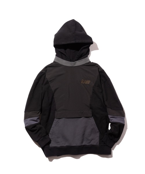 定価24200円 glamb グラム プルオーバー パーカー フーディ 黒 M セール】Riders Hoodie / ライダースフーディ（パーカー