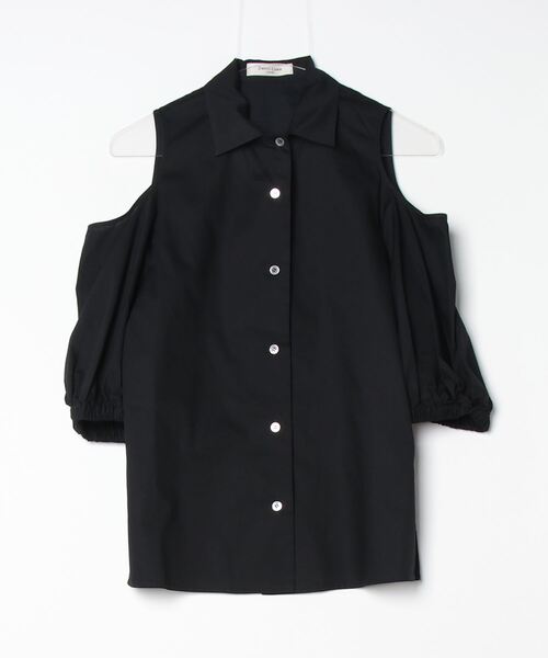 「Demi-Luxe BEAMS」 7分袖ブラウス 38 ブラック レディース