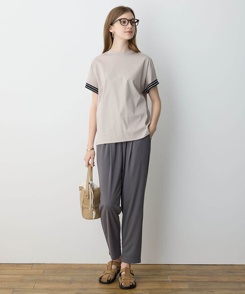 IENA スラックス リラックス テーパードパンツ レディース　新品タグ付き LE SOUK HOLIDAY スラックス パンツ 2025年春夏「接触冷感」EASY