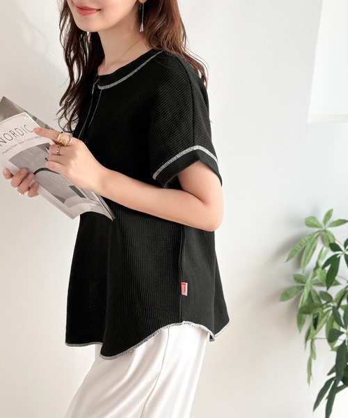 Java ヘンリーネック tシャツ 半袖 「JaVaジャバコラボ」“お洒落感