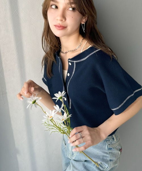 Java ヘンリーネック tシャツ 半袖 「JaVaジャバコラボ」“お洒落感