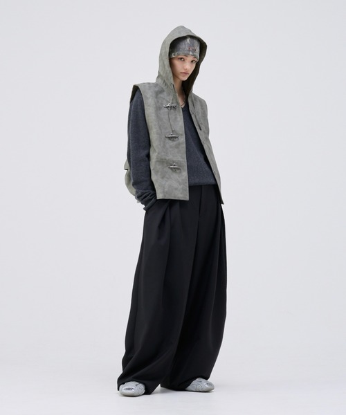 soerte　ソエルテ　スラックス　0サイズ　スラックス　新品未使用 soerte スラックス Wide straight slacks/ワイドストレート