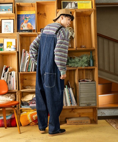 新品　ニコアンド　オーバーオールデニム　niko and L アウトドア外遊び niko and… 「niko and」 デニムオーバーオール LARGE