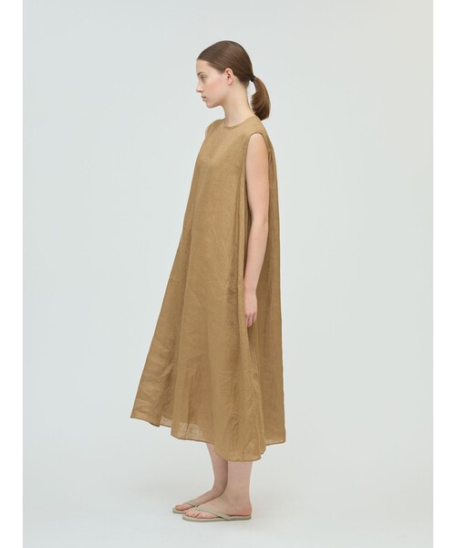 mizuiroind ワンピース mizuiro ind リネンノースリーブ