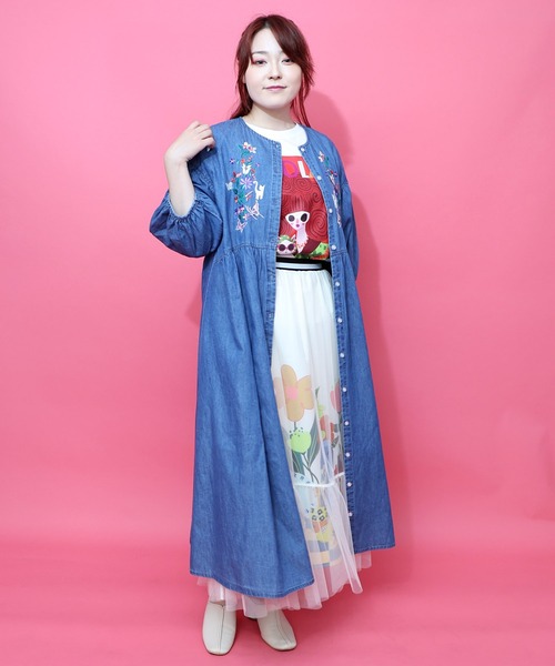 希少♡Your Sixth Sense 80s 染色 刺繍プリーツワンピース 希少♡Your Sixth Sense 80s 染色 刺繍プリーツワンピース