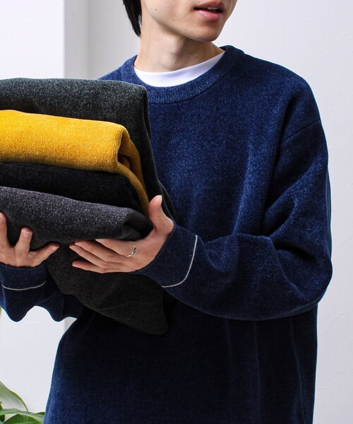 stone  ダークブルーニット STONE ISLAND ダークブルー ニット