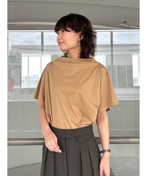 Mila Owen tシャツ ハイラインデザインカットトップス