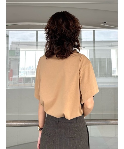 Mila Owen tシャツ ハイラインデザインカットトップス