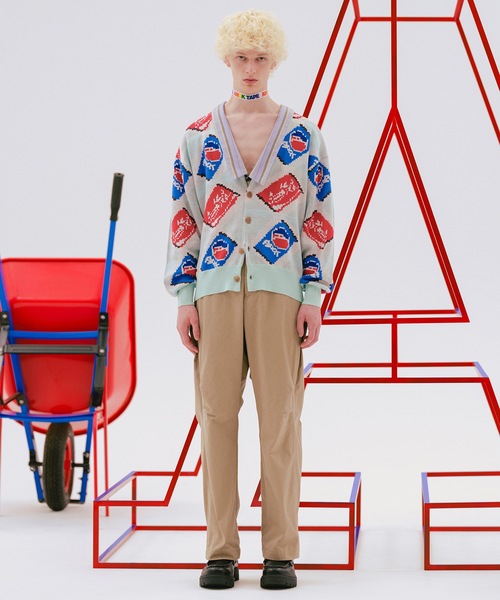 amok（アモク） カーディガン CAN ARGYLE KNIT CARDIGAN メンズ