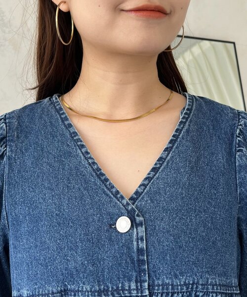 prose verse（プロズヴェール） ブラウス シャツ Vネックデニム