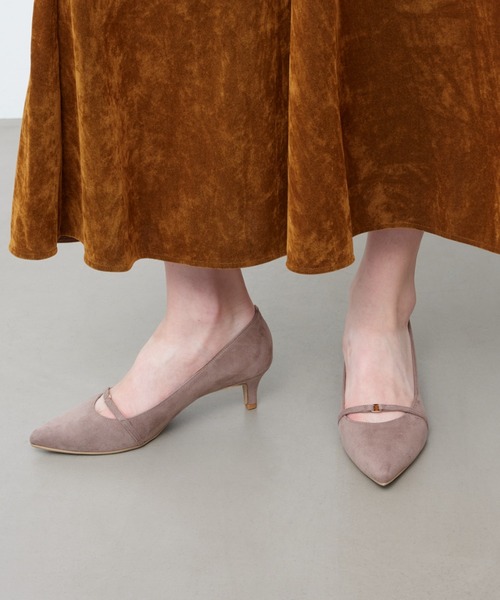 ラウナレア（Launa lea）/【25秋冬新作】5cmヒールミニゴールドモチーフパンプス(0610) Launa lea（ラウナレア） パンプス 「25秋冬」5cmヒールミニゴールド