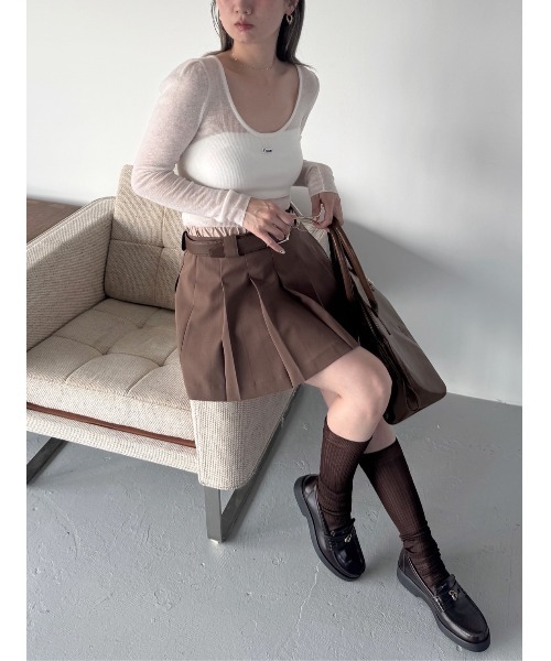 snidel レイヤードデザインプリーツスカショ SNIDEL｜レイヤードデザインプリーツスカショ | Rakuten Fashion(楽天